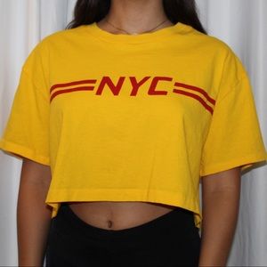 Forever 21 Mustard NYC Crop Top